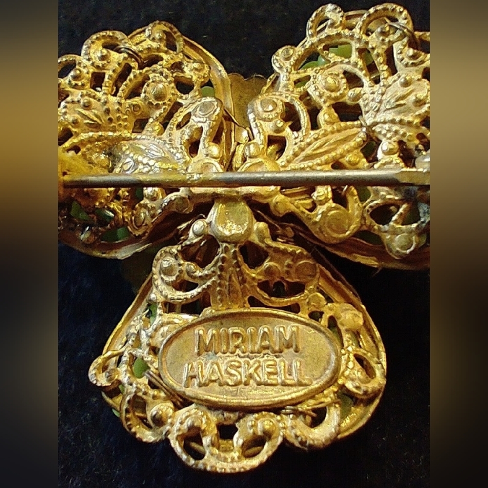 Miriam Haskell Brooch - image 5
